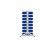 Стеллаж для пластиковых лотков SORTEX двухсторонний 1500x1000x800.02 купить в Саратове
