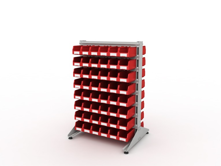 Стеллаж для пластиковых лотков SORTEX двухсторонний 1500x1000x800.02 купить в Саратове Стеллаж для пластиковых лотков SORTEX двухсторонний 1500x1000x800.02 купить в Саратове