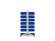 Стеллаж для пластиковых лотков SORTEX двухсторонний 1500x1000x800.03 купить в Саратове
