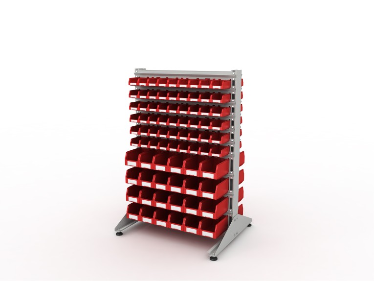 Стеллаж для пластиковых лотков SORTEX двухсторонний 1500x1000x800.04 купить в Саратове Стеллаж для пластиковых лотков SORTEX двухсторонний 1500x1000x800.04 купить в Саратове