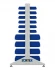 Стеллаж для пластиковых лотков SORTEX двухсторонний 1500x1000x800.04 купить в Саратове