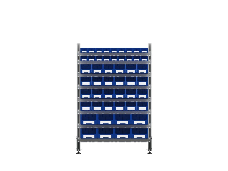 Стеллаж для пластиковых лотков SORTEX двухсторонний 1500x1000x800.06 купить в Саратове Стеллаж для пластиковых лотков SORTEX двухсторонний 1500x1000x800.06 купить в Саратове