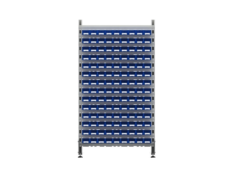 Стеллаж для пластиковых лотков SORTEX двухсторонний 1800x1000x800.01 купить в Саратове Стеллаж для пластиковых лотков SORTEX двухсторонний 1800x1000x800.01 купить в Саратове