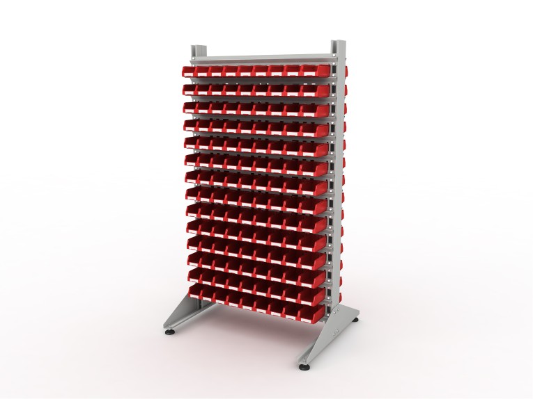 Стеллаж для пластиковых лотков SORTEX двухсторонний 1800x1000x800.01 купить в Саратове Стеллаж для пластиковых лотков SORTEX двухсторонний 1800x1000x800.01 купить в Саратове