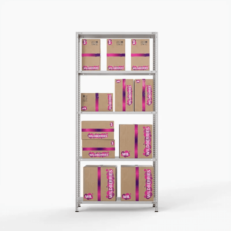 Стеллаж ПВЗ Wildberries 2000х1000х400 5 полок купить в Саратове