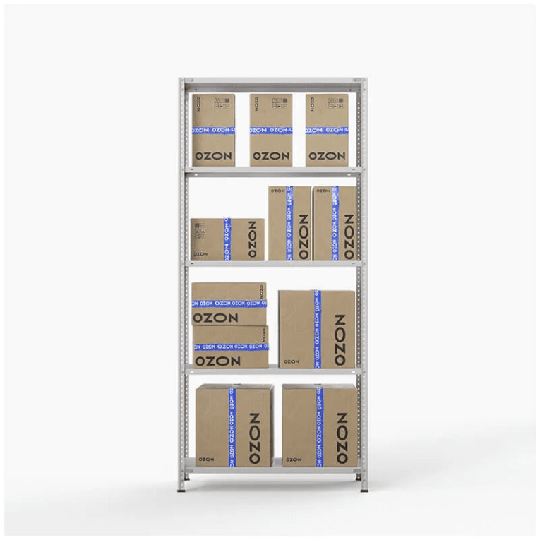 Стеллаж ПВЗ Озон 2000х1000х400 5 полок купить в Саратове Стеллаж ПВЗ Озон 2000х1000х400 5 полок купить в Саратове