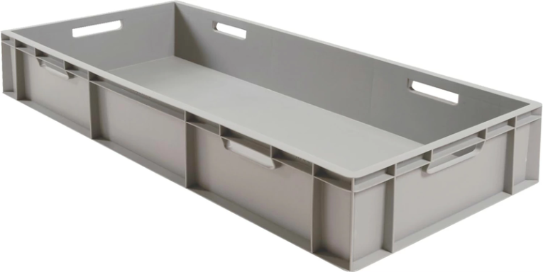 Ящик 1000х400х230 сплошной, с ручками, дно с усилением, серый B-4022 купить в Саратове