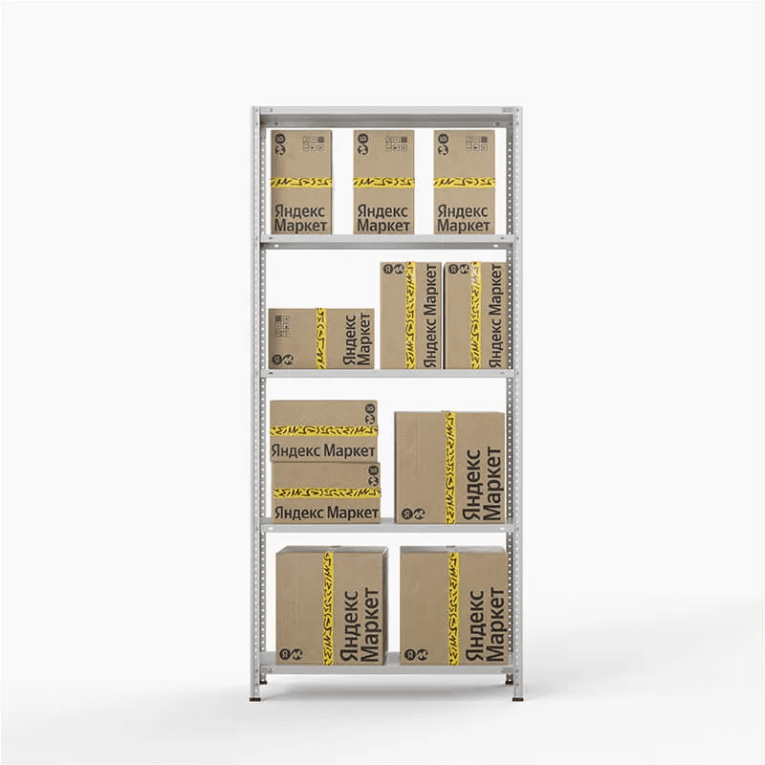 Стеллаж ПВЗ Яндекс Маркет 2000х1000х400 5 полок купить в Саратове