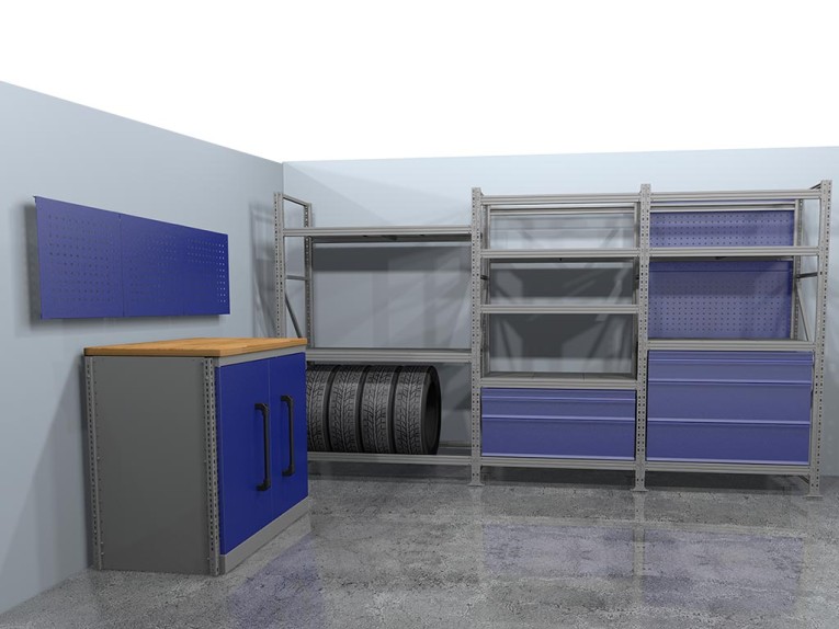 Стеллажная система хранения №1 Гараж купить в Саратове Стеллажная система хранения №1 Гараж купить в Саратове