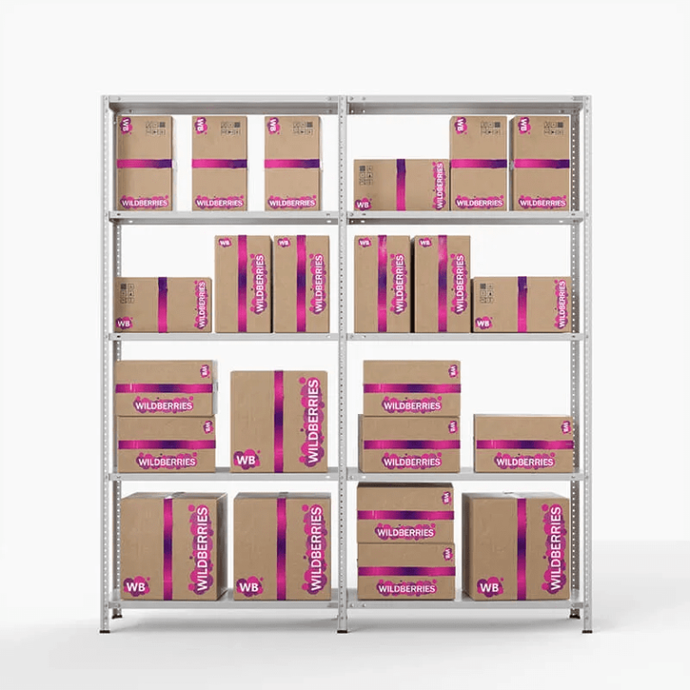 Стеллаж ПВЗ Wildberries 2000х2000х400 5 полок купить в Саратове Стеллаж ПВЗ Wildberries 2000х2000х400 5 полок купить в Саратове