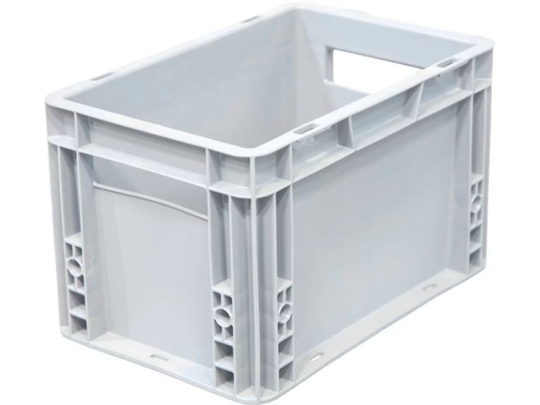 Ящик 300х200х170 сплошной, гладкое дно, цв. серый купить в Саратове Ящик 300х200х170 сплошной, гладкое дно, цв. серый купить в Саратове