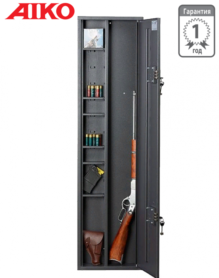 Узкий сейф для оружия Aiko Чирок 1409 (глубина 9 см) купить в Саратове
