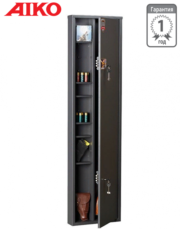 Узкий сейф для оружия Aiko Чирок 1409 (глубина 9 см) купить в Саратове
