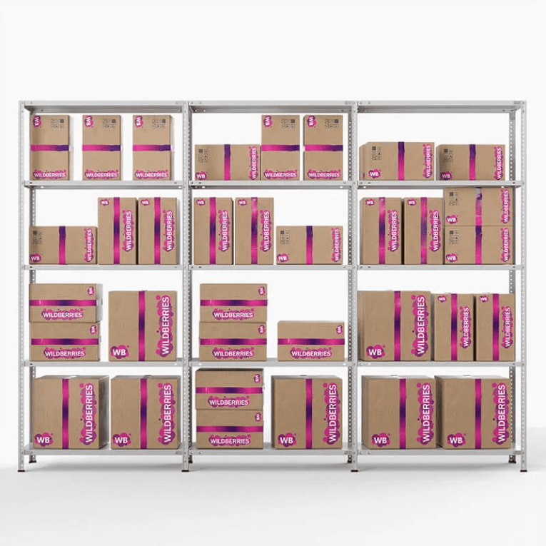 Стеллаж ПВЗ Wildberries 2000х3000х400 5 полок купить в Саратове
