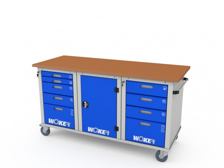 Верстак мобильный трехтумбовый WOKER PRO 3514.1800 купить в Саратове