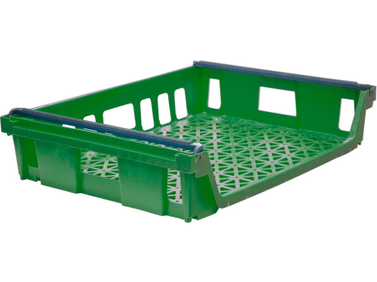 Ящик 744х557х167 со складываемыми ручками зелёный купить в Саратове Ящик 744х557х167 со складываемыми ручками зелёный купить в Саратове