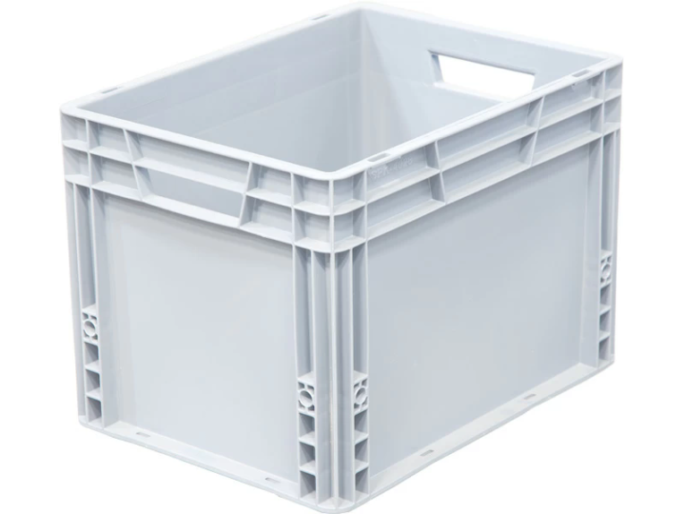 Ящик 400х300х270 сплошной, усиленное дно, цв. серый купить в Саратове Ящик 400х300х270 сплошной, усиленное дно, цв. серый купить в Саратове