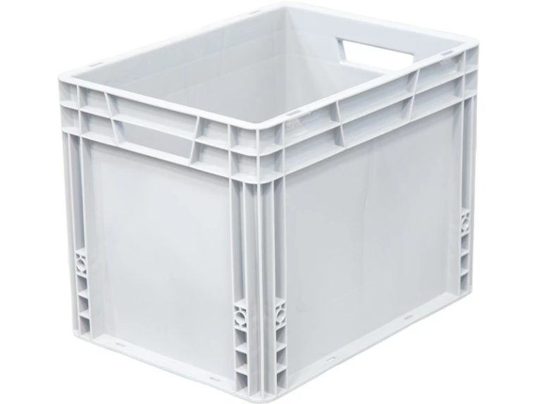 Ящик 400х300х320 сплошной, усиленное дно, цв. серый купить в Саратове