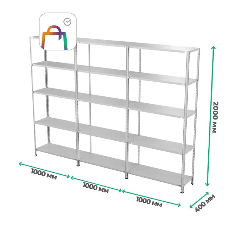 Стеллаж ПВЗ Сбер 2000х3000х400 5 полок купить в Саратове Стеллаж ПВЗ Сбер 2000х3000х400 5 полок купить в Саратове