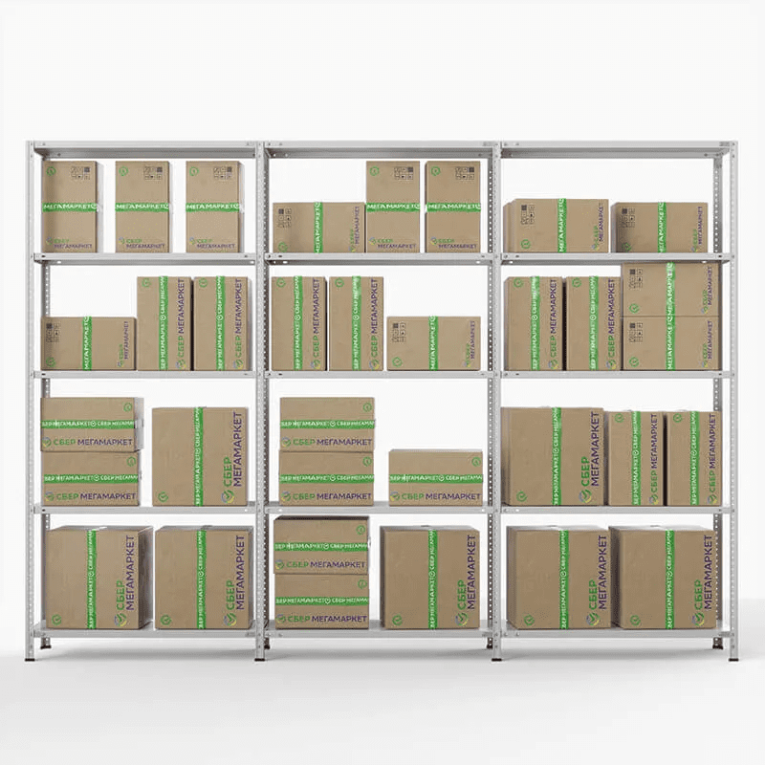 Стеллаж ПВЗ Сбер 2000х3000х400 5 полок купить в Саратове Стеллаж ПВЗ Сбер 2000х3000х400 5 полок купить в Саратове