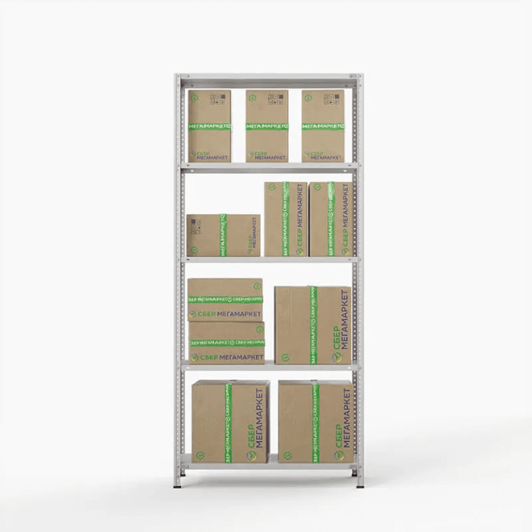 Стеллаж ПВЗ Сбер 2000х1000х400 5 полок купить в Саратове