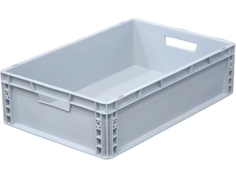 Ящик 600х400х170 сплошной, усиленное дно, цв. серый купить в Саратове Ящик 600х400х170 сплошной, усиленное дно, цв. серый купить в Саратове