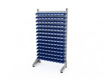 Стеллаж для пластиковых лотков SORTEX односторонний 1800x1000x450.01 Стеллаж для пластиковых лотков SORTEX односторонний 1800x1000x450.01