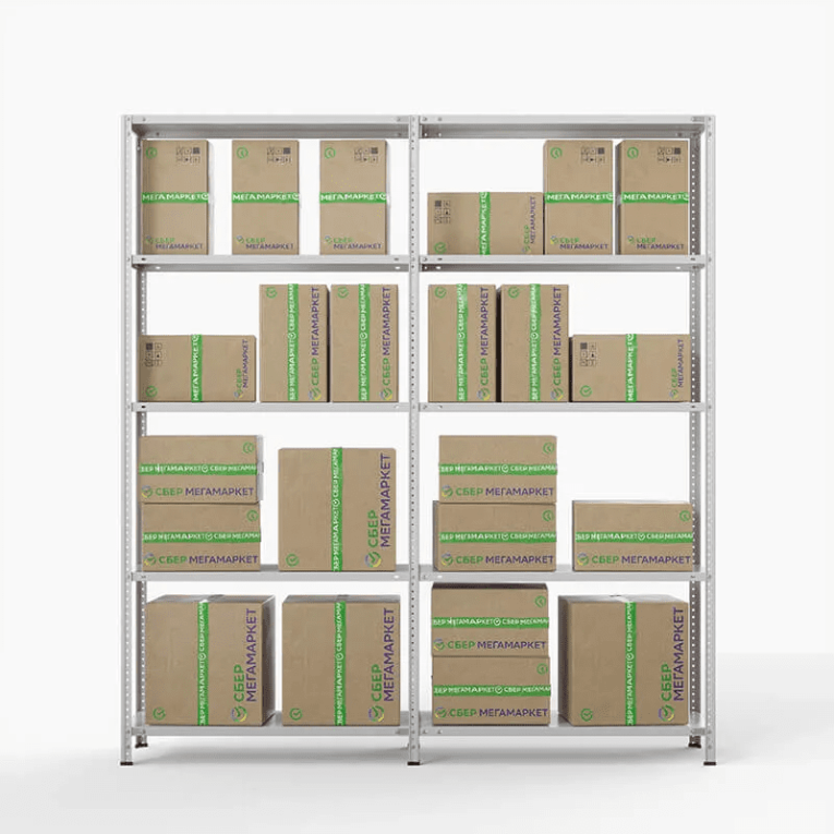 Стеллаж ПВЗ Сбер 2000х2000х400 5 полок купить в Саратове