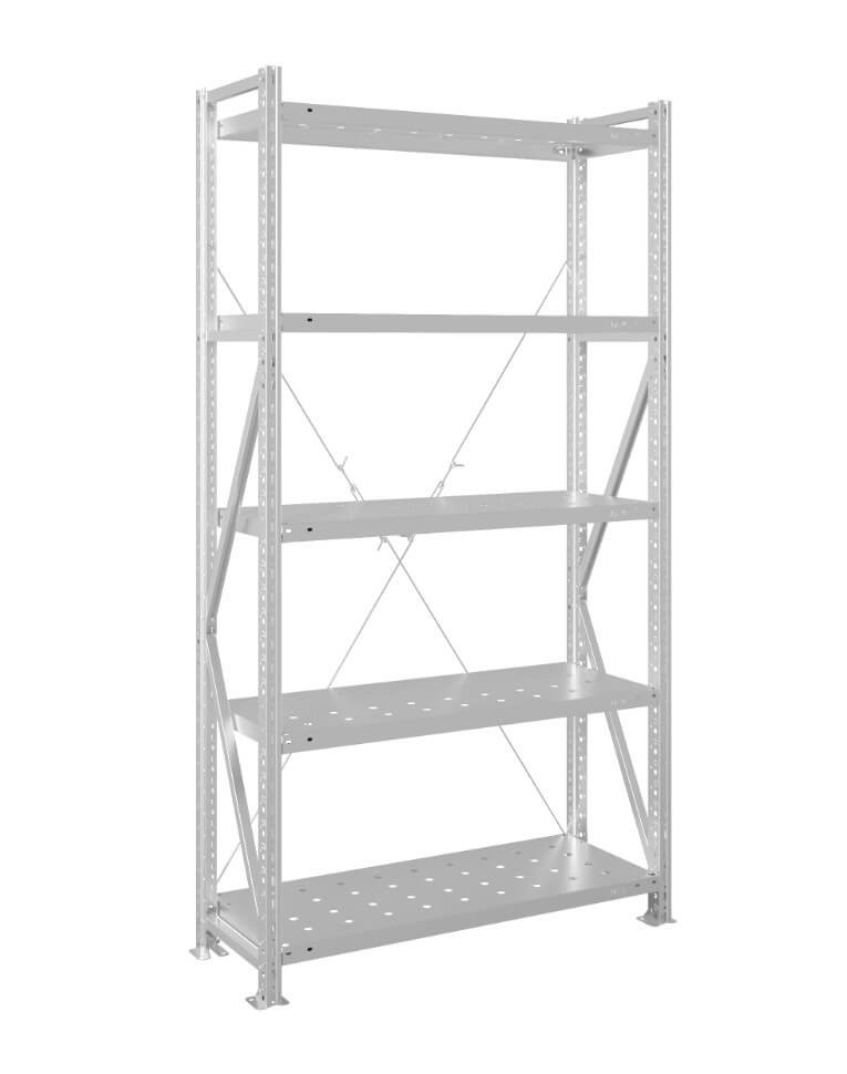 Стеллаж MS U 2000x1000x500 5 полок (200 кг, перф) купить в Саратове