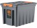 Контейнер особопрочный Rox Box PRO 70 (589х396х355 мм с крышкой и клипсами, на роликах, антрацит) купить в Саратове