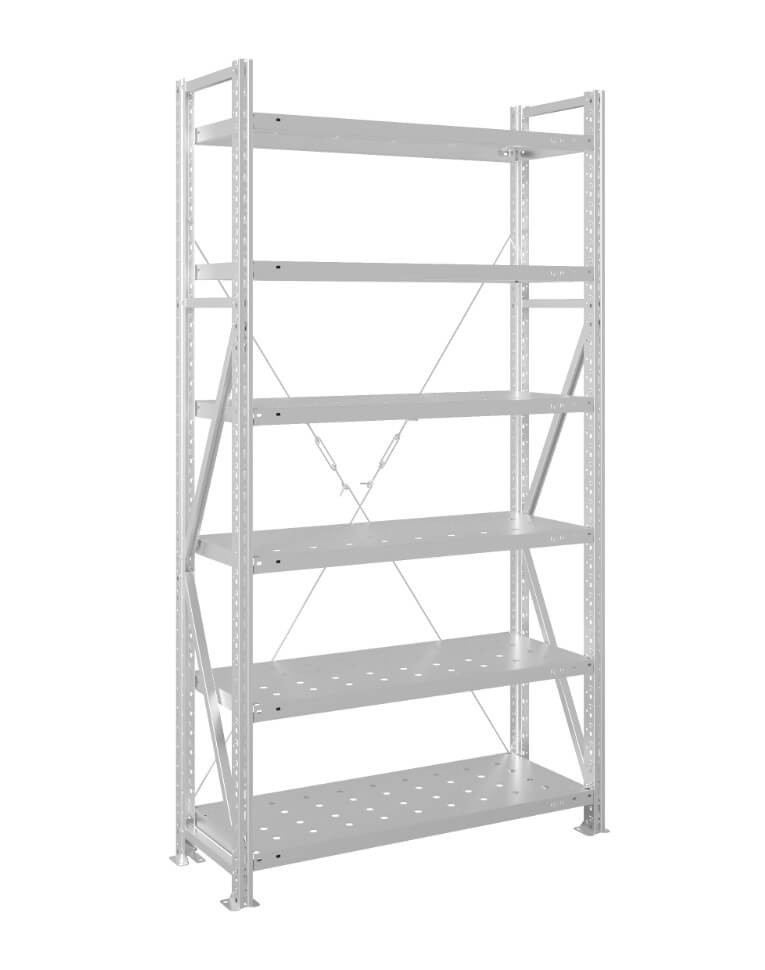 Стеллаж MS U 2500x1500x600 6 полок (150 кг, перф) купить в Саратове