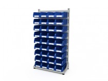 Стеллаж для пластиковых лотков SORTEX односторонний 1800x1000x450.03 Стеллаж для пластиковых лотков SORTEX односторонний 1800x1000x450.03