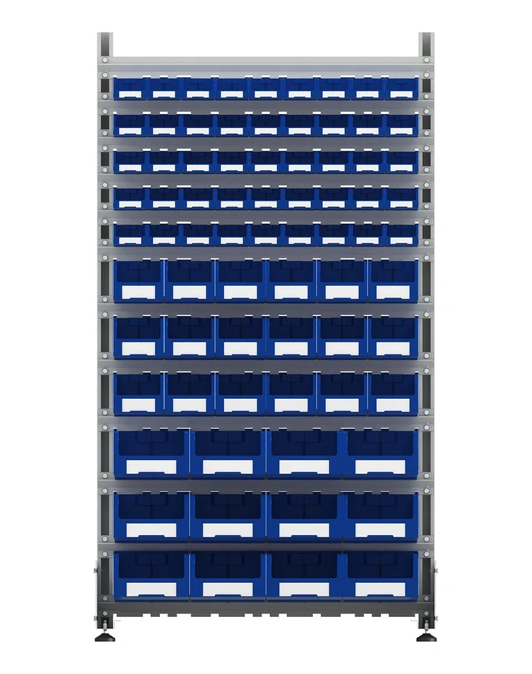 Стеллаж для пластиковых лотков SORTEX односторонний 1800x1000x450.06 купить в Саратове