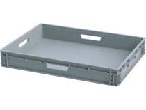 Ящик 800х600х120 сплошной, усиленное дно, цв. серый Ящик 800х600х120 сплошной, усиленное дно, цв. серый