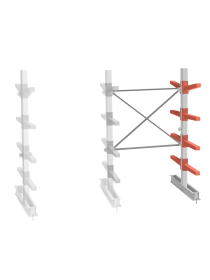 СТ-062 Стеллаж двухсторонний 4 яруса ДОП.