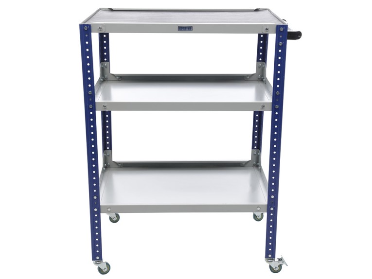 Тележка металлическая с тремя открытыми полками WDS Garage