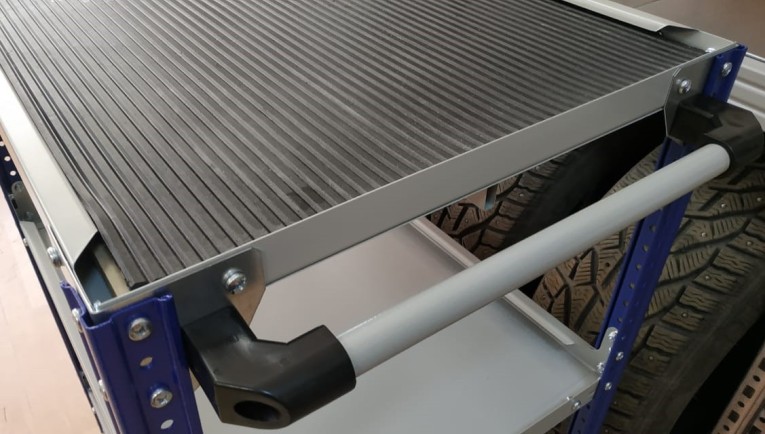 Тележка металлическая с тремя открытыми полками WDS Garage