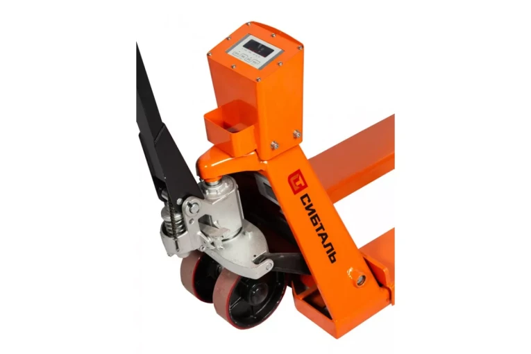 Гидравлическая тележка (рокла) ACR-ES c весами, 2,5 т, Вилы: 1150 Х 550, СибТаль, полиуретановые колеса купить в Саратове